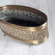 Yellow copper oval planter