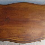 walnut table Louis XV Rocaille style