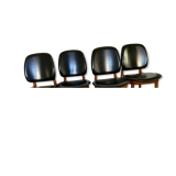 suite of 4 chairs from the 60s, "pegasus" model, from Baumann.