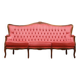 Canapé en velours rose, design suédois, années 1980