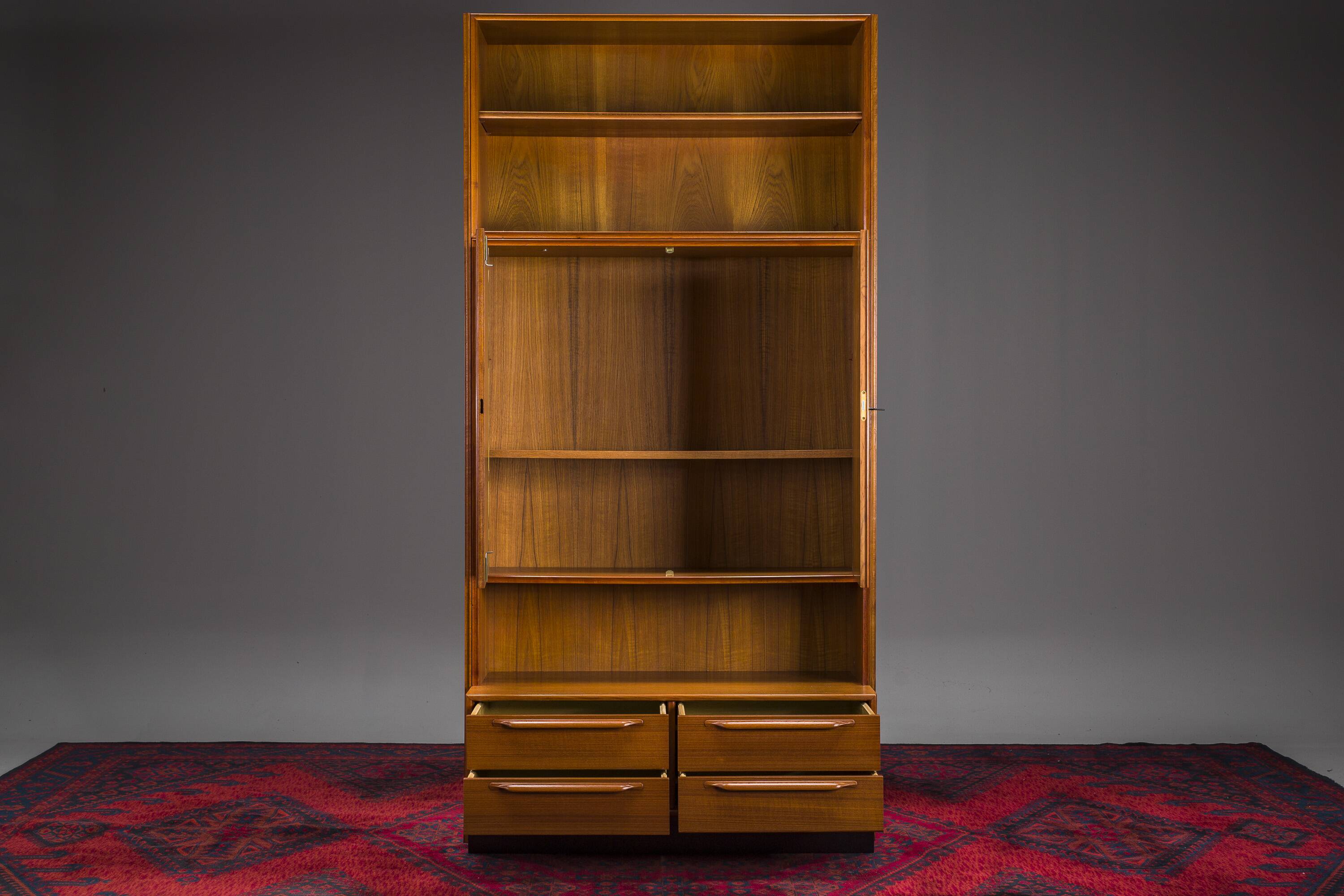 Large Vintage Cabinet in Teak by Heinrich Riestenpatt, 1960
