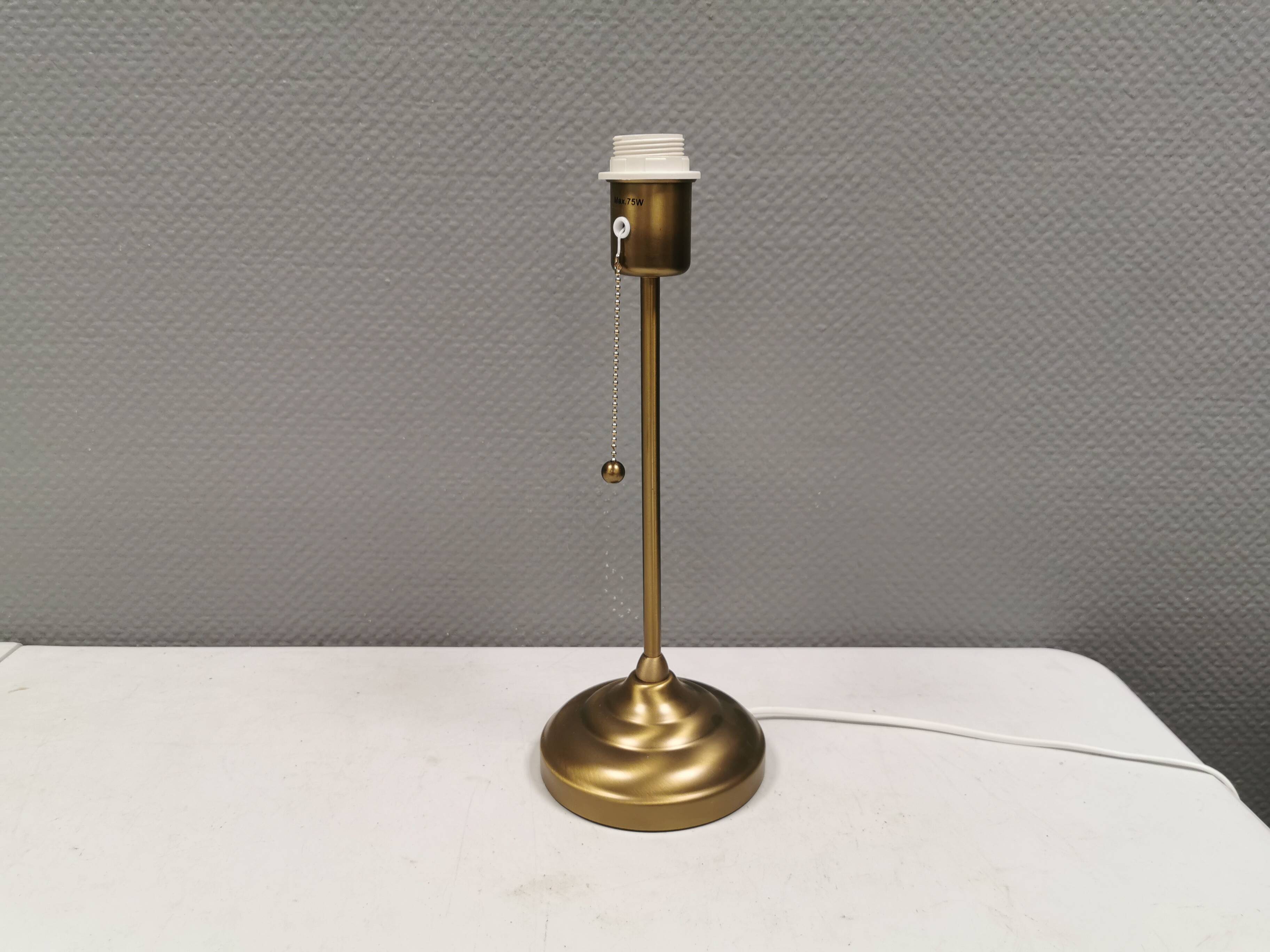 Gold-colored table lamp, Danish from the 1980-90s