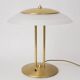 1980s Modern table lamp | Dimmable | Brass and glass