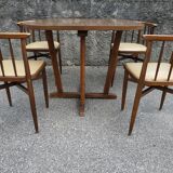 Table and chairs Thonet years 60