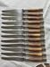 Set of twelve Art Nouveau dessert knives