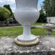 Médicis vase white porcelain with bronze mounts and birds in Empire style