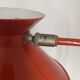 Vintage 1960s cardinal red diabolo desk lamp - 45 cm