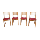Set de 4 chaises années 70