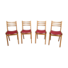 Set of 4 chairs 70