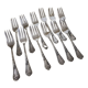 Set of 12 dessert forks Silver metal François Frionnet