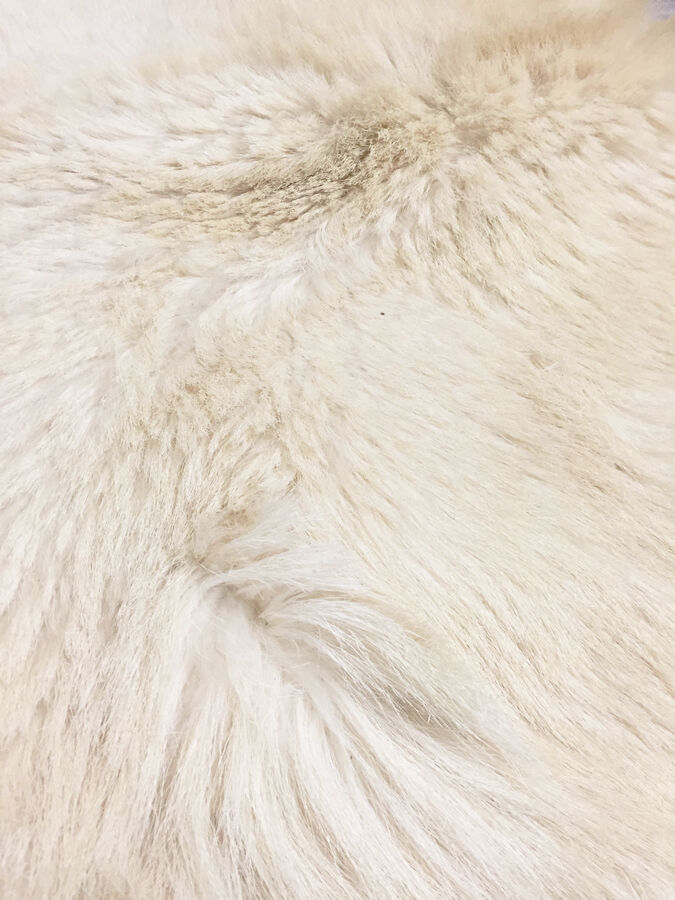 Tapis peau de chèvre, années 70 - 160x80cm