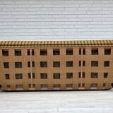 1960s, 3-seater Danish sofa, green furniture wool, original condition.
