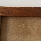 Fishing day, oil on canvas signed A. Parizy