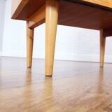 Pair of bedside 60s maple plate