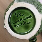 Ceramic cabbage tea set, 6 cups, teapot