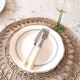 Service of 13 pieces in Longwy faience. Auteuil model, 10 plates, 1,