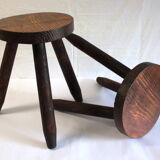 Pair of stools tripods circa 70