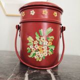 Painted pots and teapot
