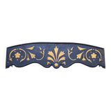 Wrought iron transom/pediment