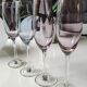 Lot 4 multicolored champagne flutes