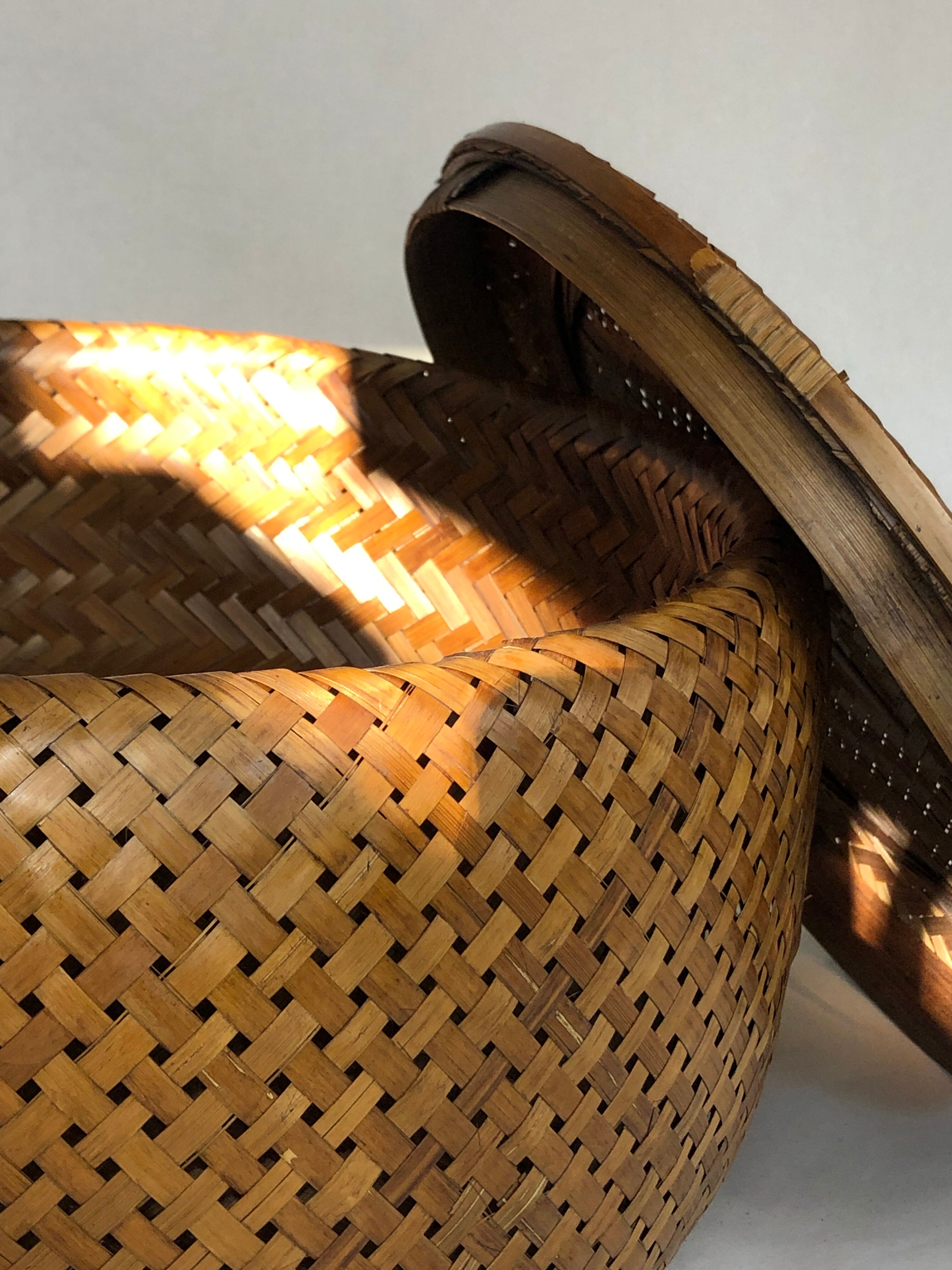 Braided vintage storage box