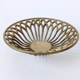 Vintage brass cut-out cup, Mid-Century design from the 1960s.