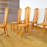 6 Vintage Bamboo & Rattan Chairs from the 1970s / 1980s