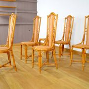 6 Vintage Bamboo & Rattan Chairs from the 1970s / 1980s