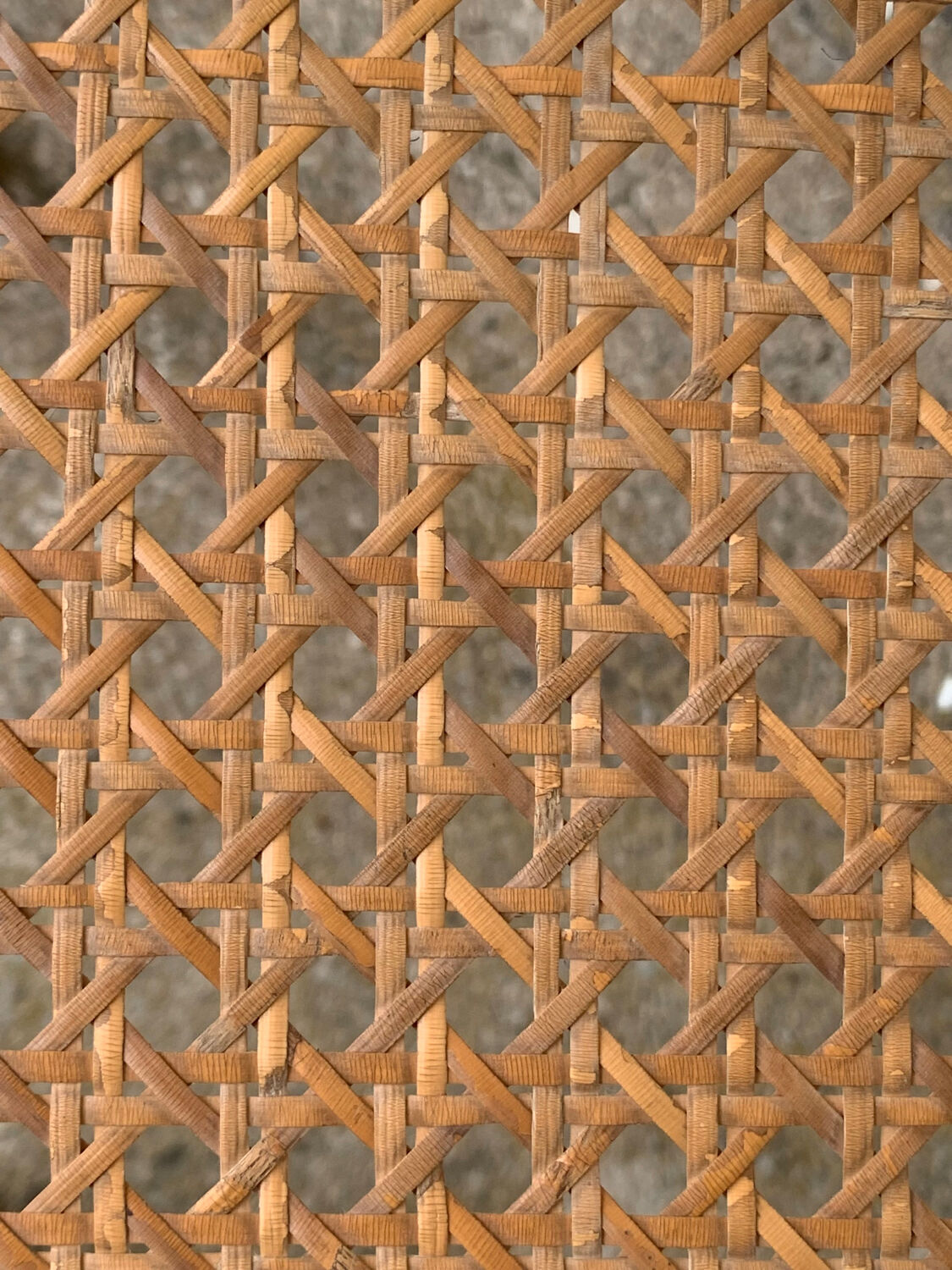 Caned bistro chair