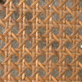 Caned bistro chair