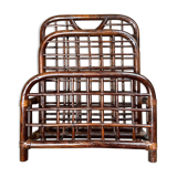 Bamboo and rattan magazine holder