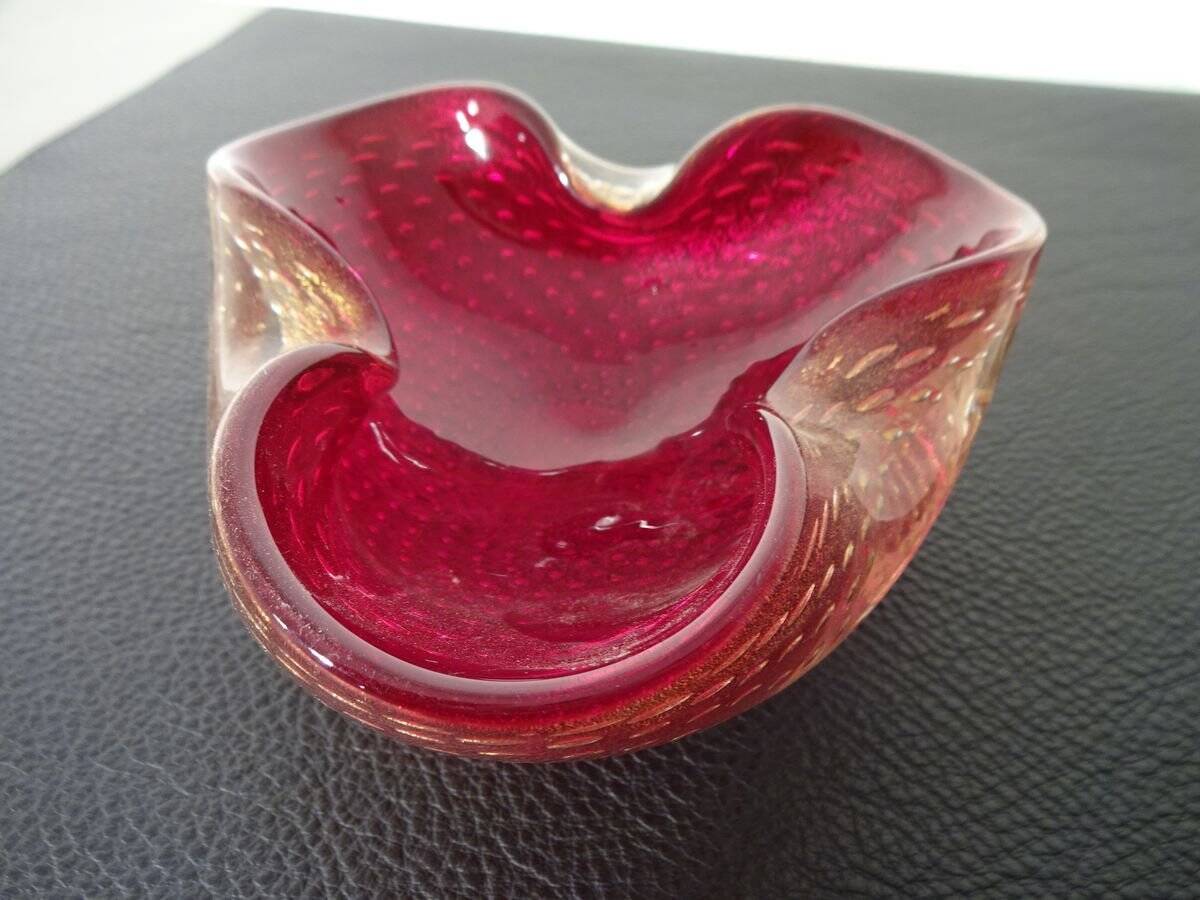 Italian Murano Glass Ashtray by Barovier & Toso, 1960s