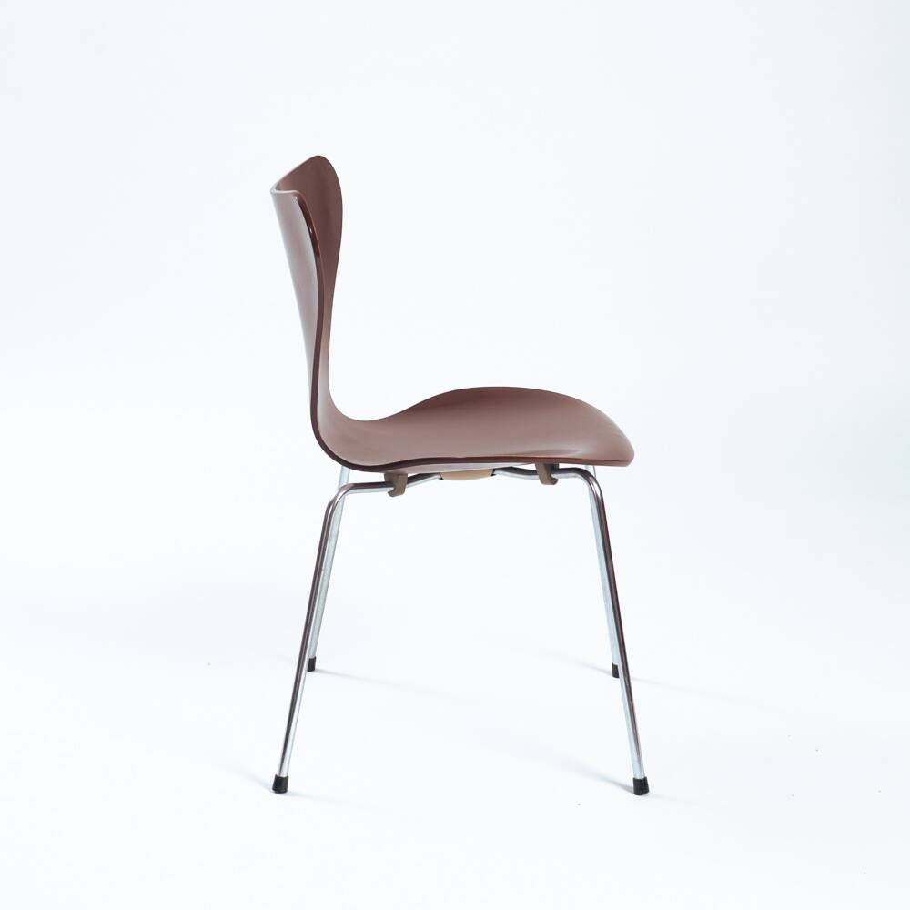 Chaises Butterfly 3107 7 arne Jacobsen par Fritz Hansen, 1960s, Set de 5