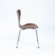 Chaises Butterfly 3107 7 arne Jacobsen par Fritz Hansen, 1960s, Set de 5