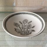Set of 6 soup plates with thistles