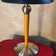matt black liner desk lamp in wood and metal 49x32 electric ok