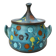 Vintage ceramic soup tureen with floral decoration.