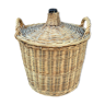 Very big bottle demiojhn wicker 1900