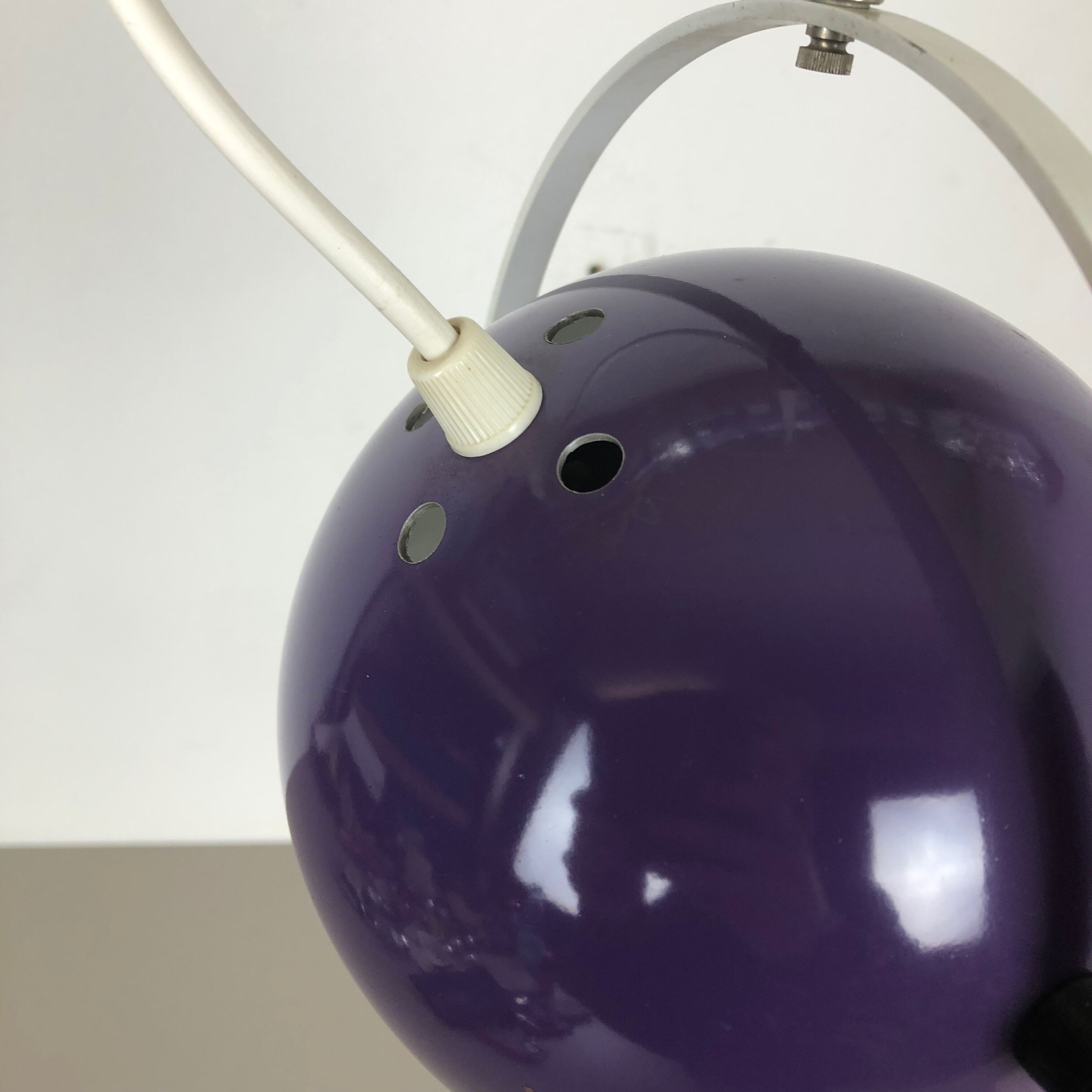 Adjustable Pop Art  Hanging Light with Purple Spot, Germany, 1970s