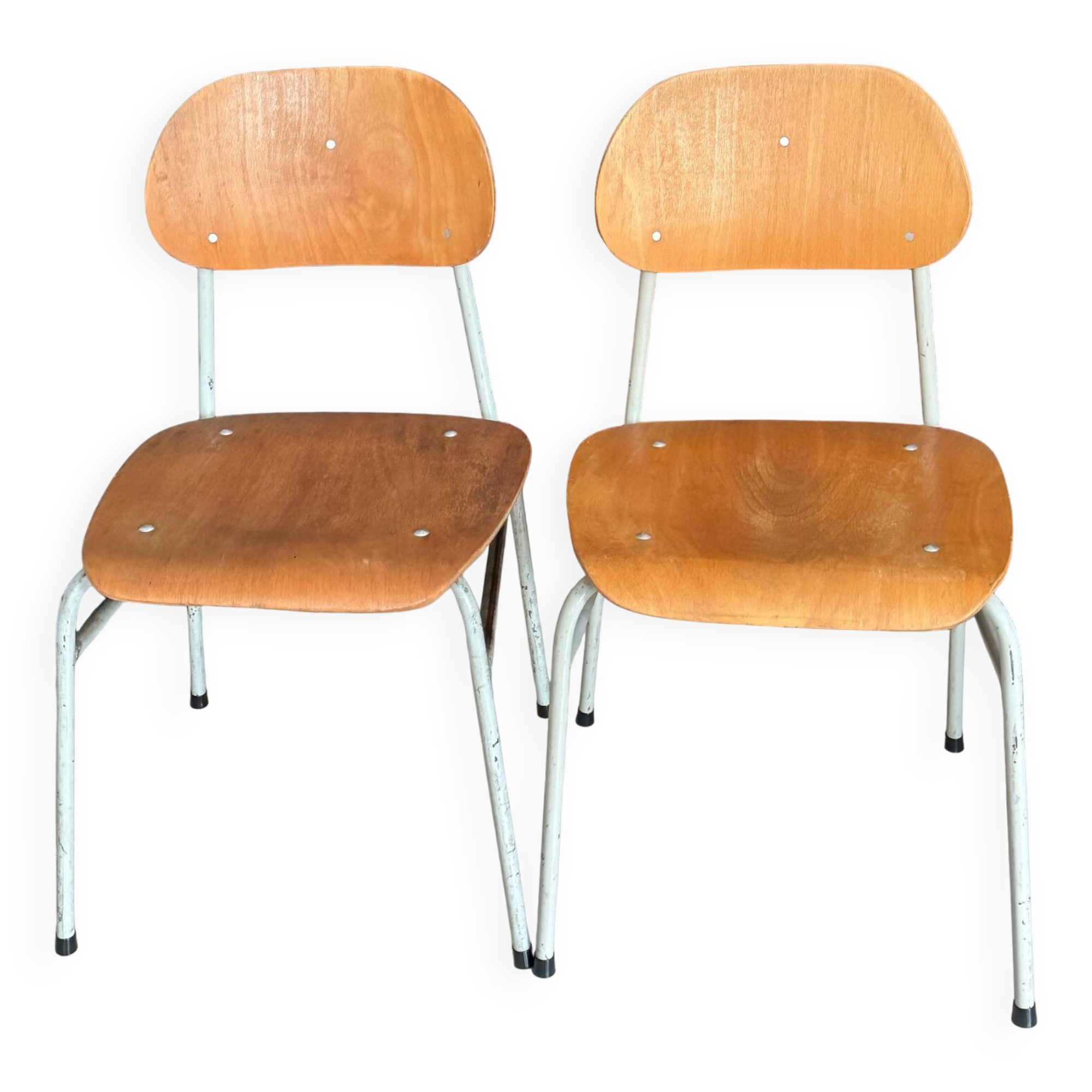 Old vintage adult school chair