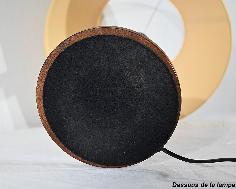 Mahogany and Brass lamp,1950