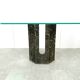 Vintage black marble console table by Cattelan Italy, 1980s
