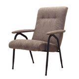 Grey armchair, Italian design, 1970s, production: Italy