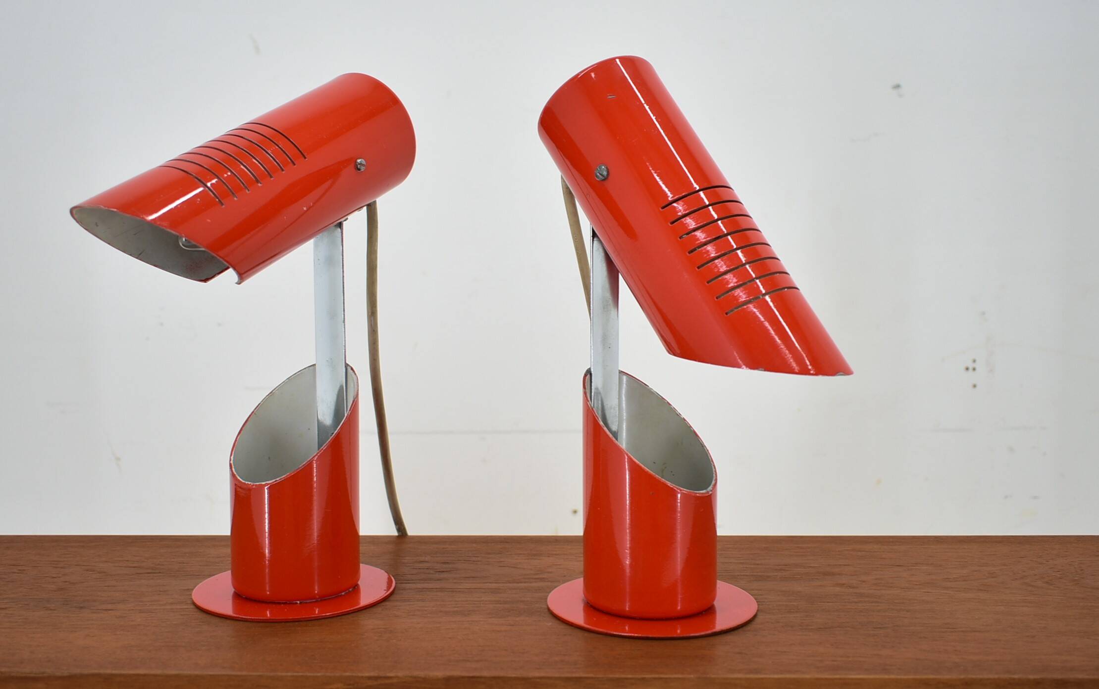 Space Age foldable table lamps from Szarvasi, 1960s
