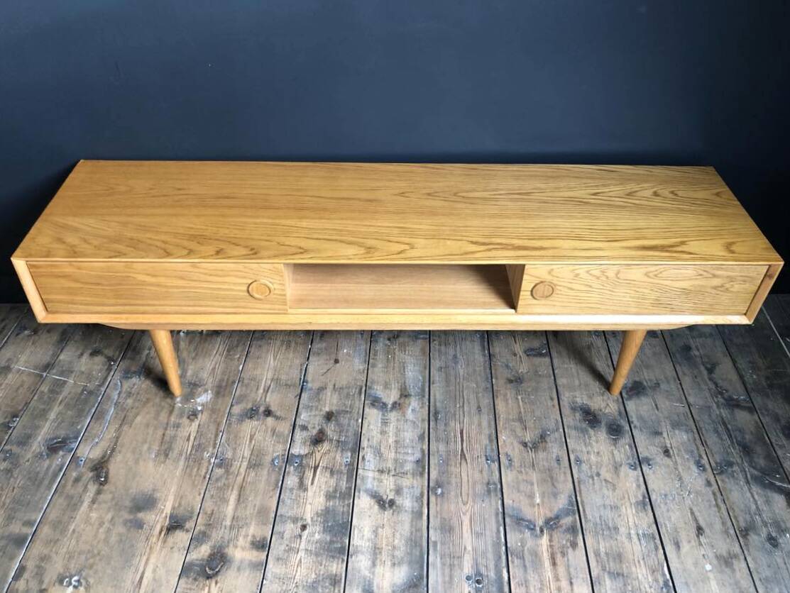 Large TV bench with 2 sliding doors Quilda LA REDOUTE INTERIEURS, television unit