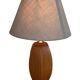 Mid Century Scandinavian teak table lamp 70's design minimalist