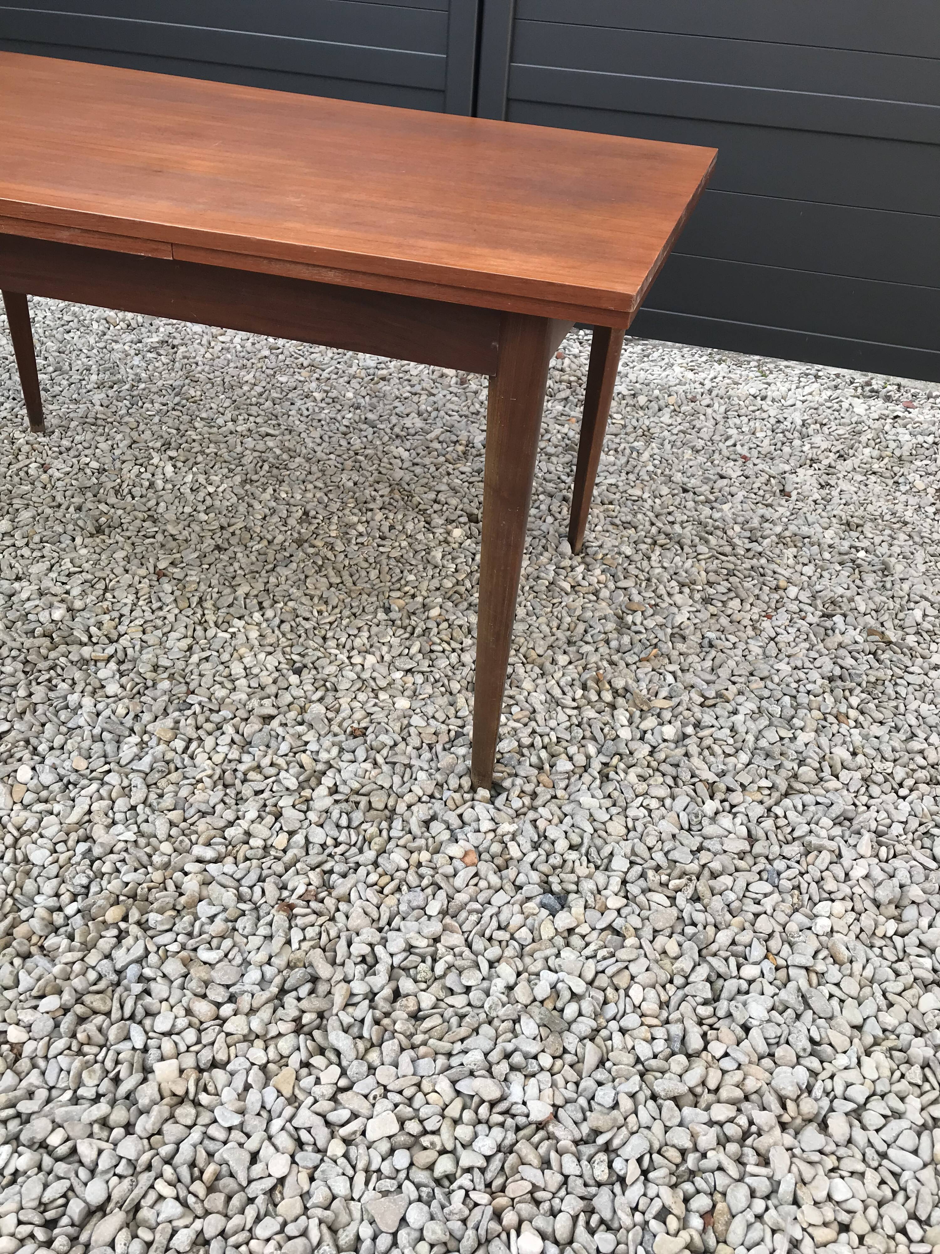 Scandinavian teak rap table