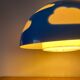 Vintage ikea Skojig blue pendant light