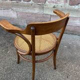 Viennese curved wood armchair Fischel circa 1920