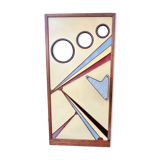 Cinema swing door - vintage design with formica and wood